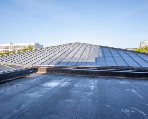 Flat commercial roof